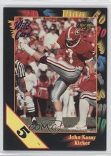1991 Wild Card Draft 5 Stripe John Kasay #40 Rookie RC m5x. rookie card picture