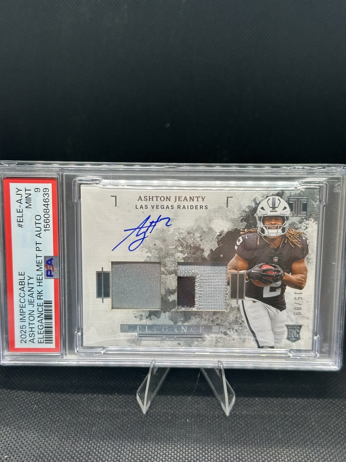 2025 Panini Impeccable - Elégance Rookie Helmet and Patch Autos Ashton Jeanty... view 1