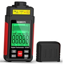 Non Contact RPM Tachometer with Reflection Tape, 10-99999 RPM High Accuracy