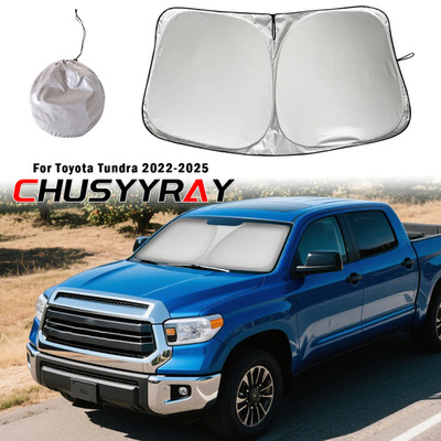 Foldable - Front Car Windshield Sun Shade For Toyota Tundra 2022-2025