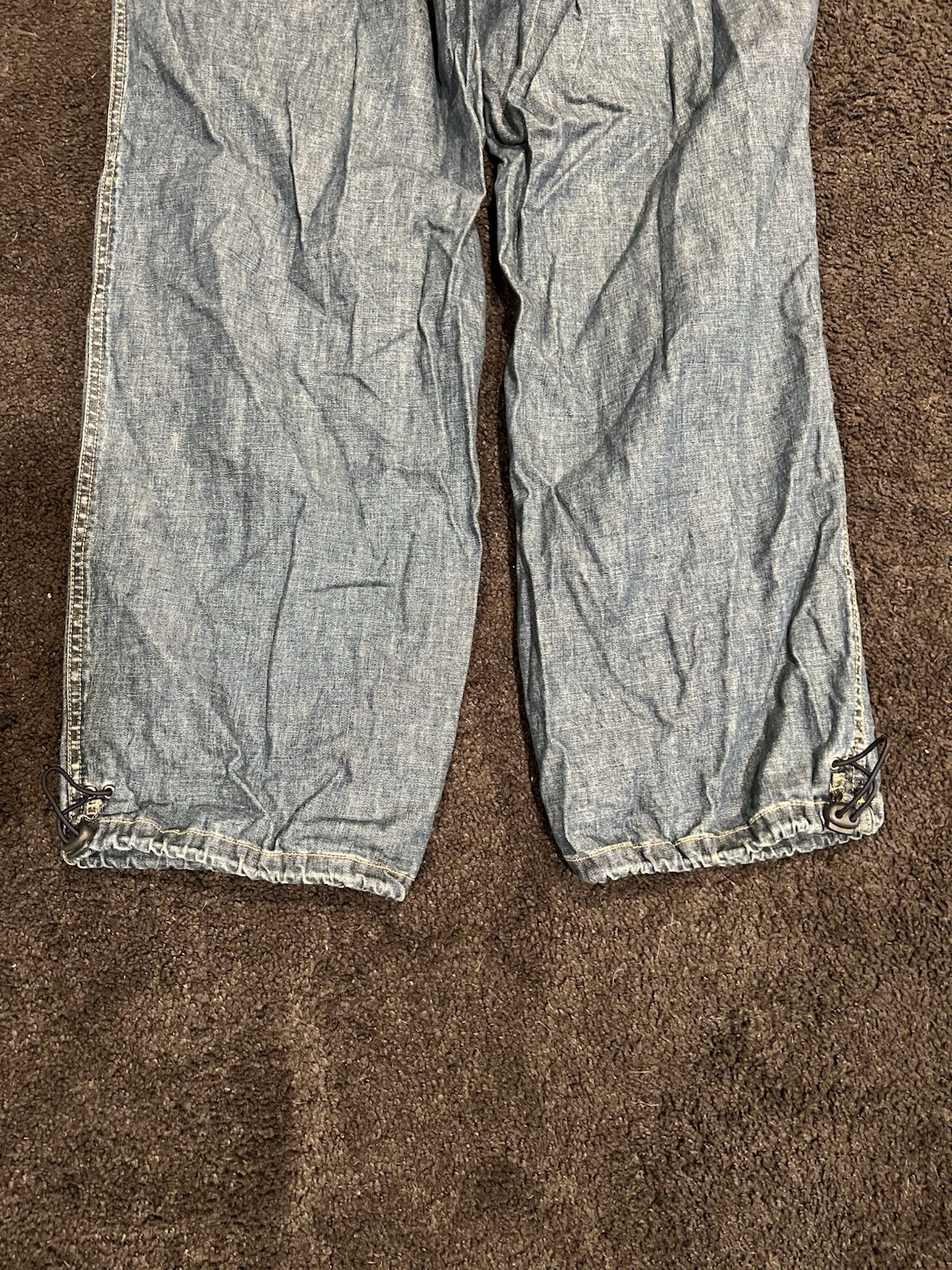 Vintage Calvin Klein Adjustable String Jeans Blue… - image 9