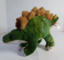 Wild Republic Stegosaurus Plush Green Toy Soft 10 "