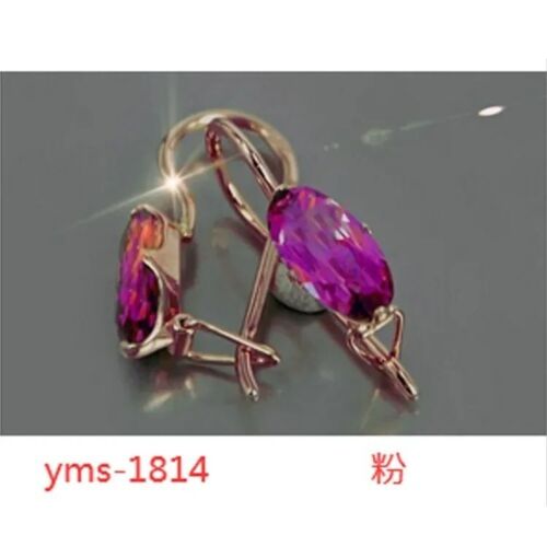 Women Earrings- Blue Cubic Zirconia Gold Plated Drop Earrings for Ladies & Girls - Picture 23 of 53