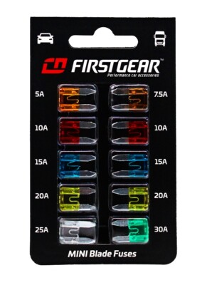 FirstGear KFZ-Flachsicherungen MINI Ersatzsicherungen 10st. Blister