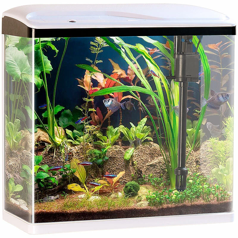 Sweetypet Nano-Aquarium-Komplett-Set mit LED-Beleuchtung, Pumpe & Filter, 40 l