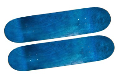 Lot of 2 Cal 7 Blank Maple 8.25'' Skateboard Deck Blue Color Bundle Combo Set