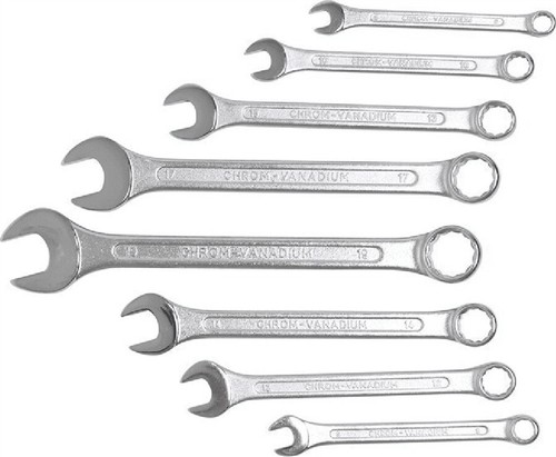 BINGCOBBER Set Di 6 Chiavi A Doppio Occhio Miste, Chiave Poligonale Extra Lunga 8-19 Mm - Foto 4