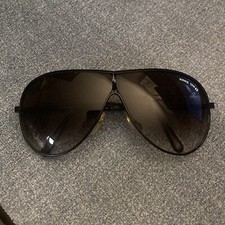 Vintage Hang Ten 644 Taiwan Folding Frame Aviator 80 s Sunglasses Rare Black