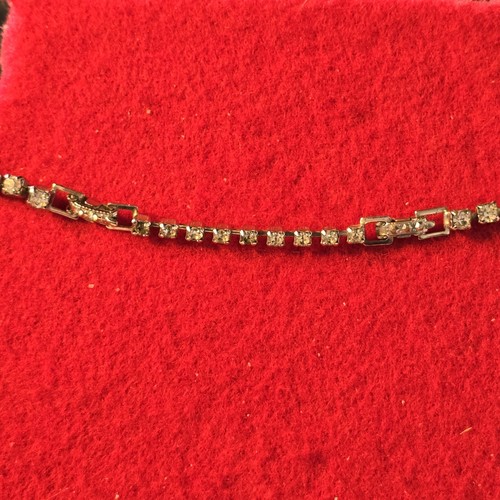 Collar Gargantilla Diamantes de Imitación 10K WGF 16" Bisel/Punta Ajustes Ángel De Colección - Imagen 5 de 8