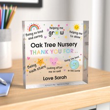 Nursery Thank You Gifts PERSONALISED Pre School Leaving Teacher Worker Presents