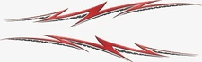 Auto Fire Flame side wrap Car Truck Trailer Graphic Decal Stickers Wrap 100" set