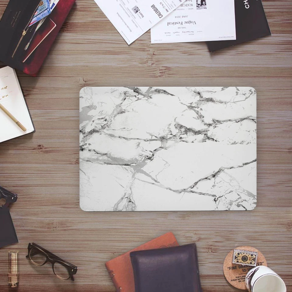 MacBook Pro 13 Case Macbook Air 13.6 M4 M3 Marble Black Hard Case Shell Cover AU - image 2 of 4