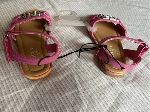 Sandalo NEBE RAGAZZE rosa iridescente strass brevettato logo cinturino alla caviglia bambino 7 - Foto 4 di 24