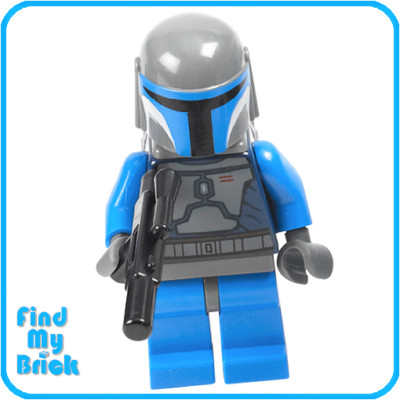 SW157 Lego Mandalorian Death Watch Warrior Minifigure with Weapon