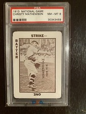 1913 National Game HOF  Christy Mathewson PSA 8 NM-MT