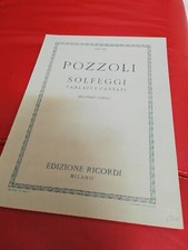 E. Pozzoli II Secondo Corso Solfeggi Parlati E Cantati E. R. 1153 ANNO 1944