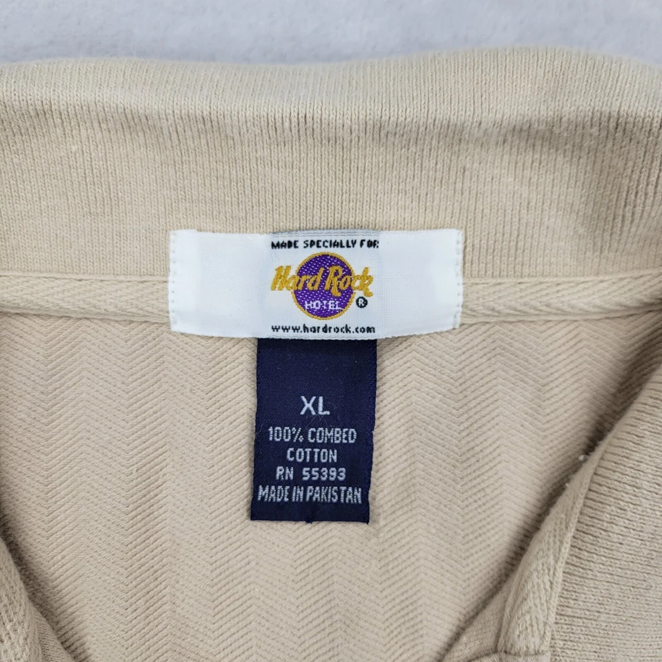 Hard Rock Cafe Shirt Men Extra Large Beige Cream Orlando Restaurant HRC Adult XL - Image 2 of 4