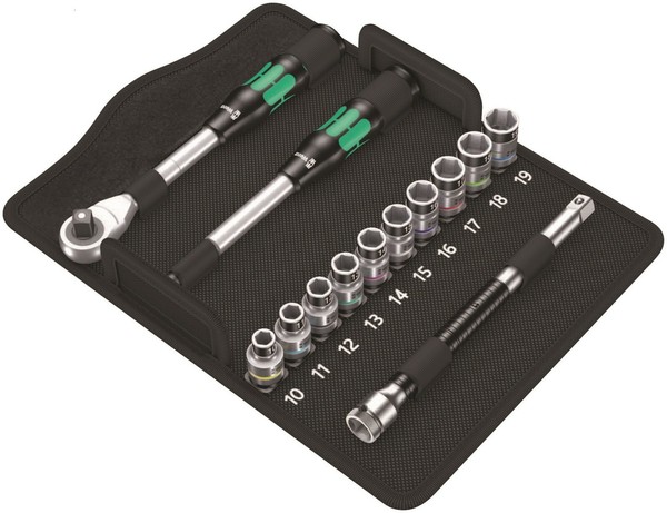 "Wera 8006 Sc 1 Zyklop Hybrid Ratsche Set 1/2\" Antrieb Metrisch 05004090001"-image