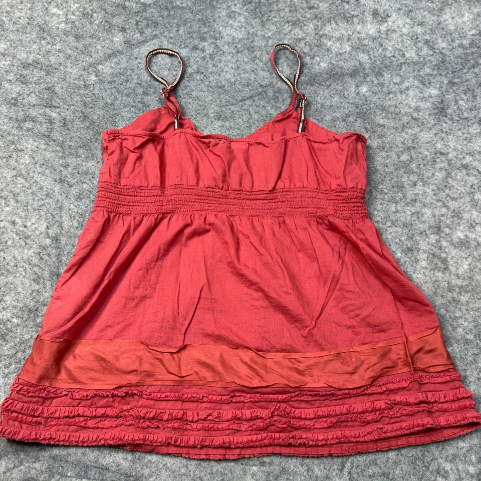 Camiseta sin mangas Old Navy para mujer XL rosa Babydoll cuello en V Y2K de colección boho mezcla de algodón seda Foto 3 de 4