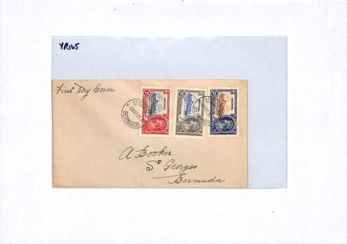 BERMUDA KGV 1935 SILVER JUBILEE FDC *St Georges* First Day Cover ROYALTY YR165 - Picture 9 of 14