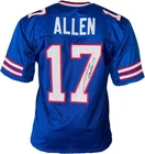 Josh Allen Signed Custom Blue Football Jersey Beckett