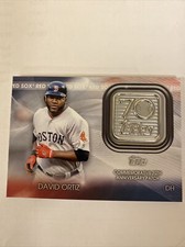 2021 Topps Update David Ortiz 70th Anniversary Logo Patch Relic Red Sox