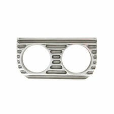 Finned 2 Gauge Instrument Cluster Bezel Mount Muscle Car Street Rod Custom Dash