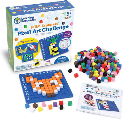 STEM Explorers Pixel Art Challenge, STEM Toys for Kids, Coding Basics for Kids,