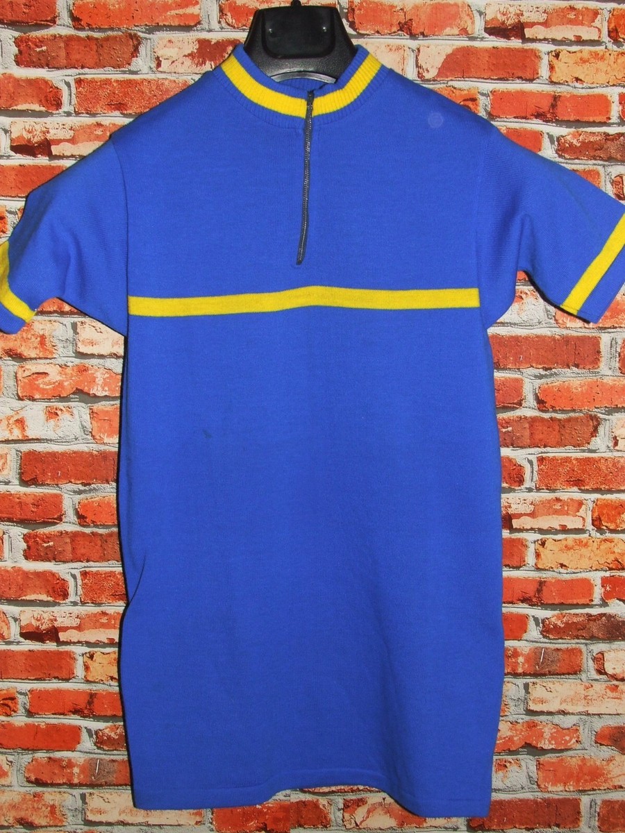 Maillot Cyclisme Vintage Eroica – Maglia Shirt – Acrylique – Années 70 – Taille S