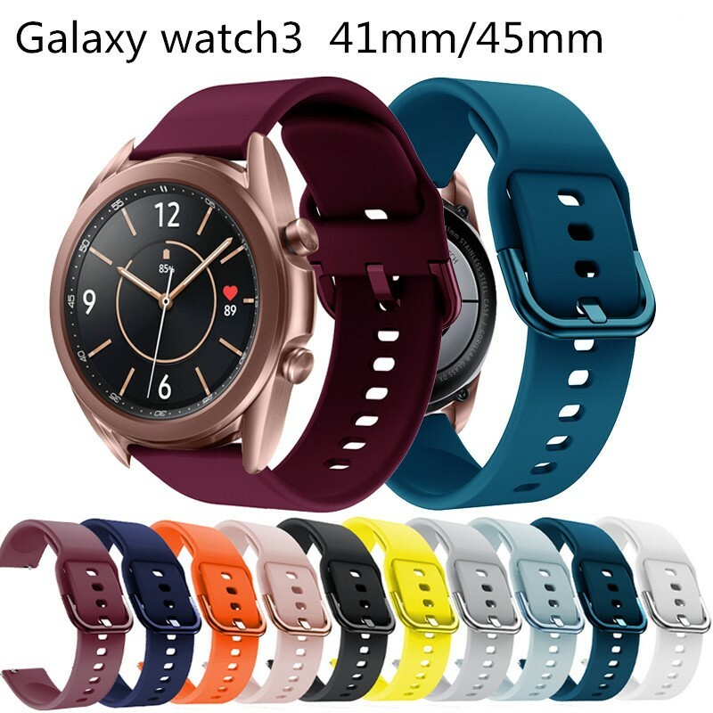 Soft Silicone Watch Band Strap for Samsung Galaxy Watch 41mm 45mm 46mm LTE