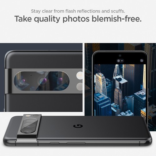 Pack de 2 protecteurs d'objectif pour appareil photo Pixel 8 Pro / Pixel 8 | Spigen [GlasTR EZFit Optik] - Photo 6 sur 26