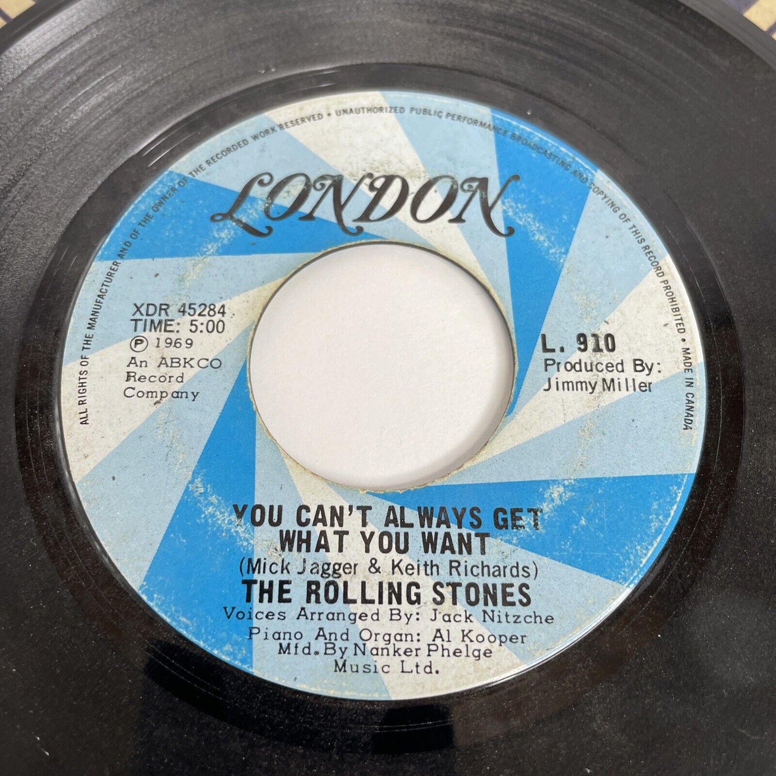 Rolling Stones, Can't Always Get What You Want (Record,45rpm,7",1969) Asterisks