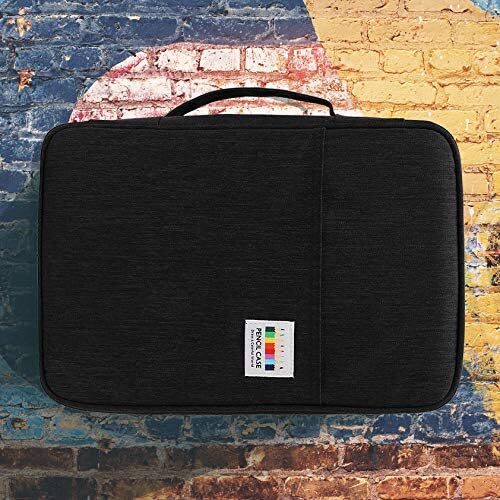 Astuccio Portamatite Colorato 304 Slot Grande Capacità Portaoggetti Organizer Nero - Foto 7 di 10