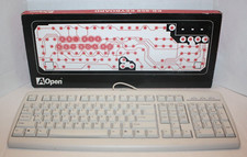 NEW Vintage AOpen Windows KB-858 Keyboard PS/2
