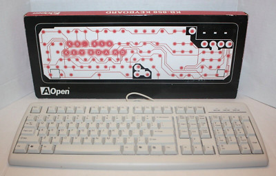 NEW Vintage AOpen Windows  KB-858 Keyboard PS/2
