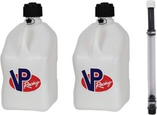 VP Racing Fuels 5-Gallon Container White w/ 14" Standard Hose (2 Pack)