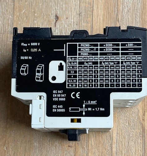 KLOCKNER MOELLER PKZM0-0,25 CIRCUIT BREAKER 0.18-0.25A - Picture 8 of 8