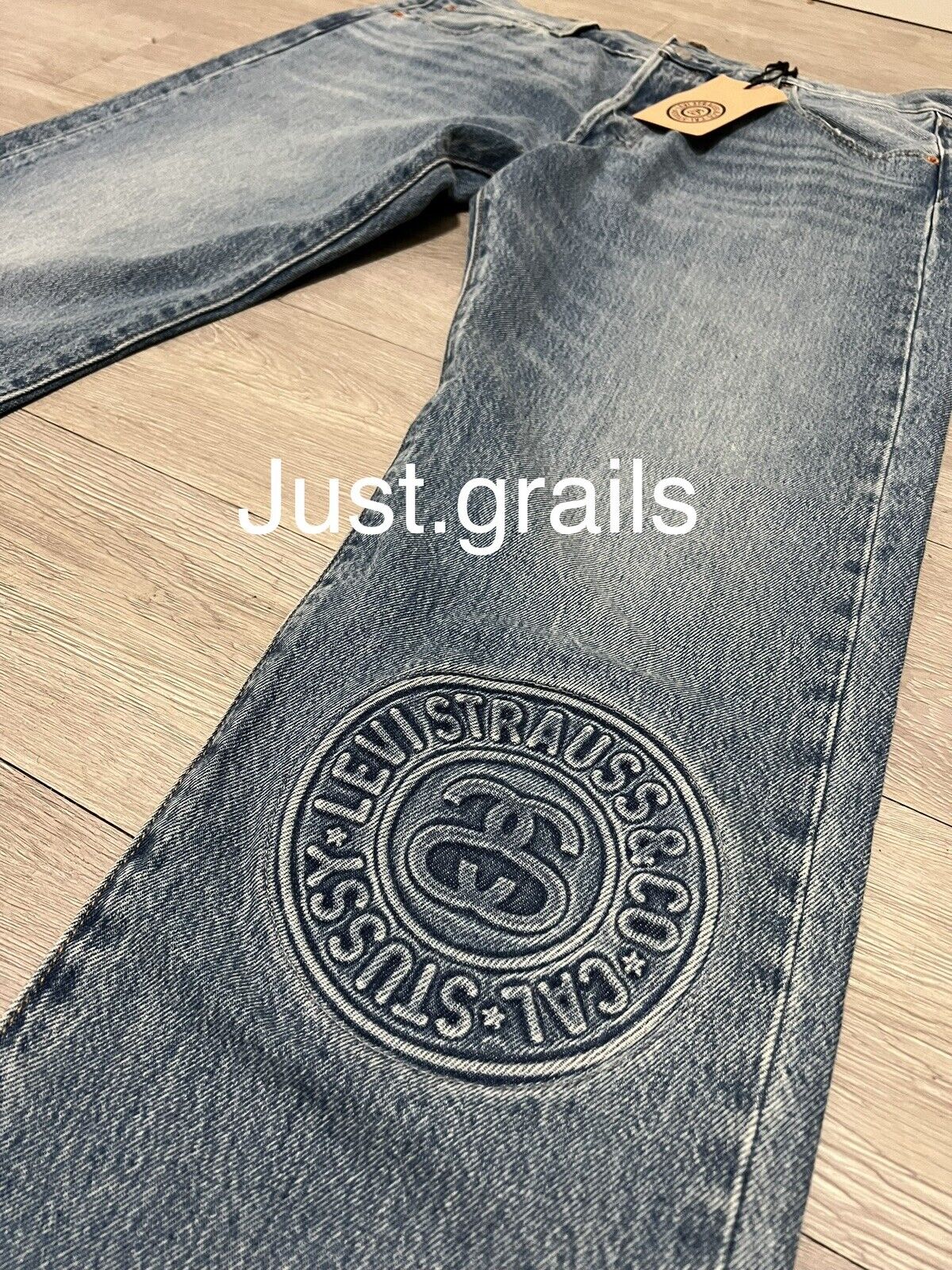 Stussy X Levi’s Jeans Embossed 501 New Ready To Ship Size 36