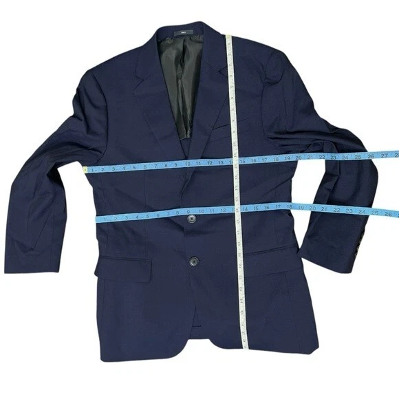 Men's Slim Fit Comfort Stretch E-motion Impact Suit Blue Suit Set 105 84 - Image 4 of 4