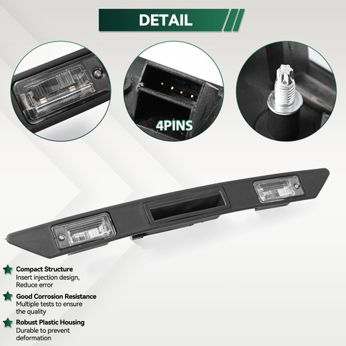 Nuevo #8P4827574 Tirador portón trasero matrícula para Audi A3 A4 B6 B7 A6 C6 RS3 - Imagen 4 de 11
