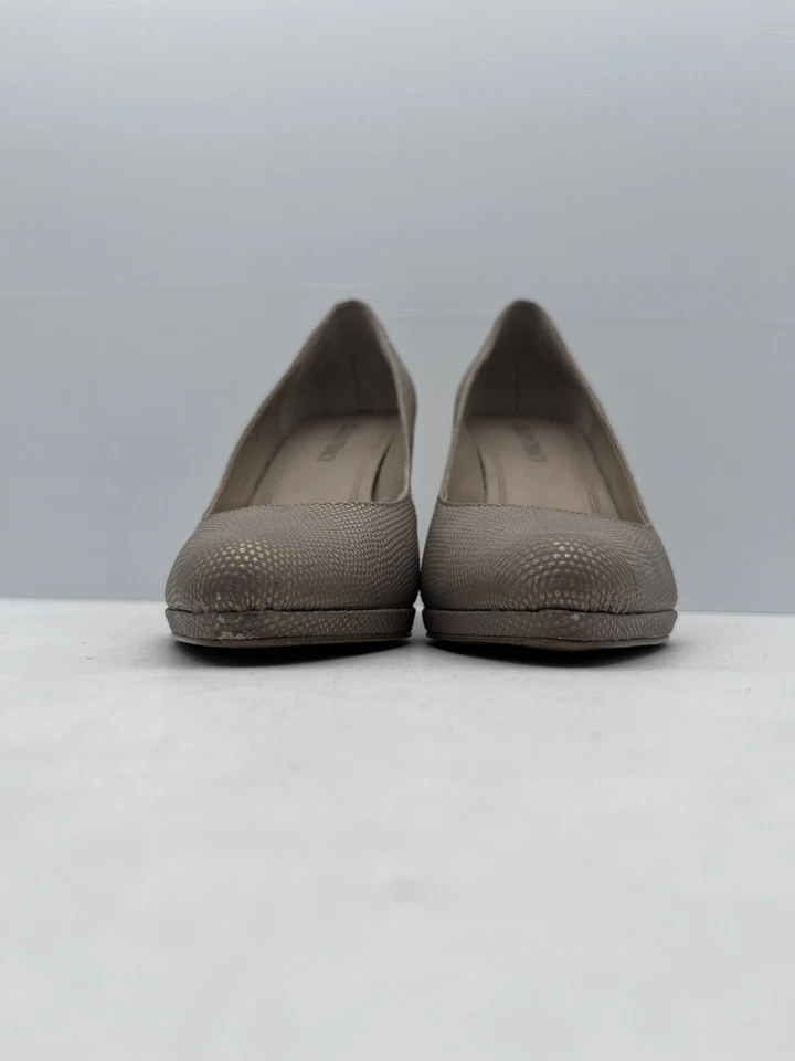 Женские кожаные туфли на каблуках Ellen Tracy размер 6 М бежевый анималистический принт верхний размер Carlton - Изображение 4 из 4