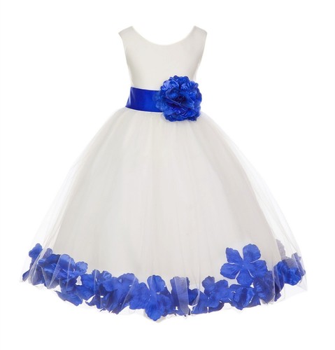 FREE SHIPPING FLOWER GIRL DRESS PAGEANT BIRTHDAY HOLIDAY CHRISTMAST PARTY BRIDAL - Picture 6 of 25