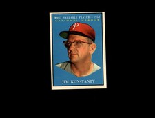 1961 Topps 479 Jim Konstanty MVP EX #D874309