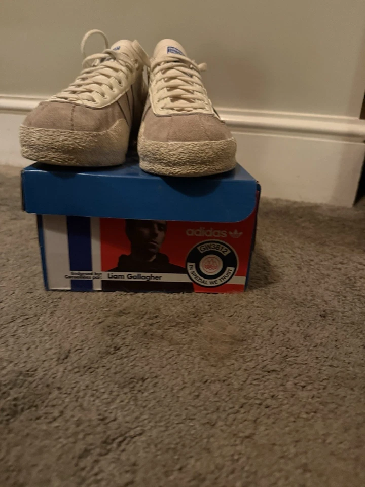 ADIDAS X LG II SPZL CREAM WHITE/GREY ONE/CHALK WHITE Size 9 UK  used  - Image 4 of 4