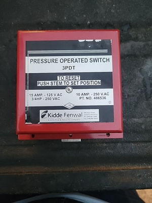 #ad KIDDE FENWAL 486536 Pressure Operated Switch 3PDT $300.00