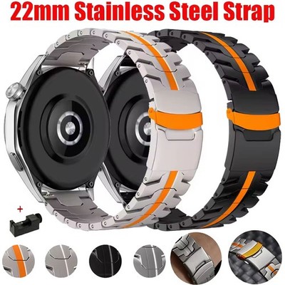 Für Samsung Galaxy Watch 46mm 3 45mm Armband 22mm Edelstahl Metall Ersatz Band