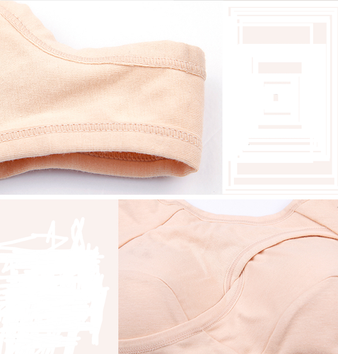 Plus Size Cotton Wireless Bra Top – Sleepwear, No Buckles, Removable Pads - Picture 9 of 13
