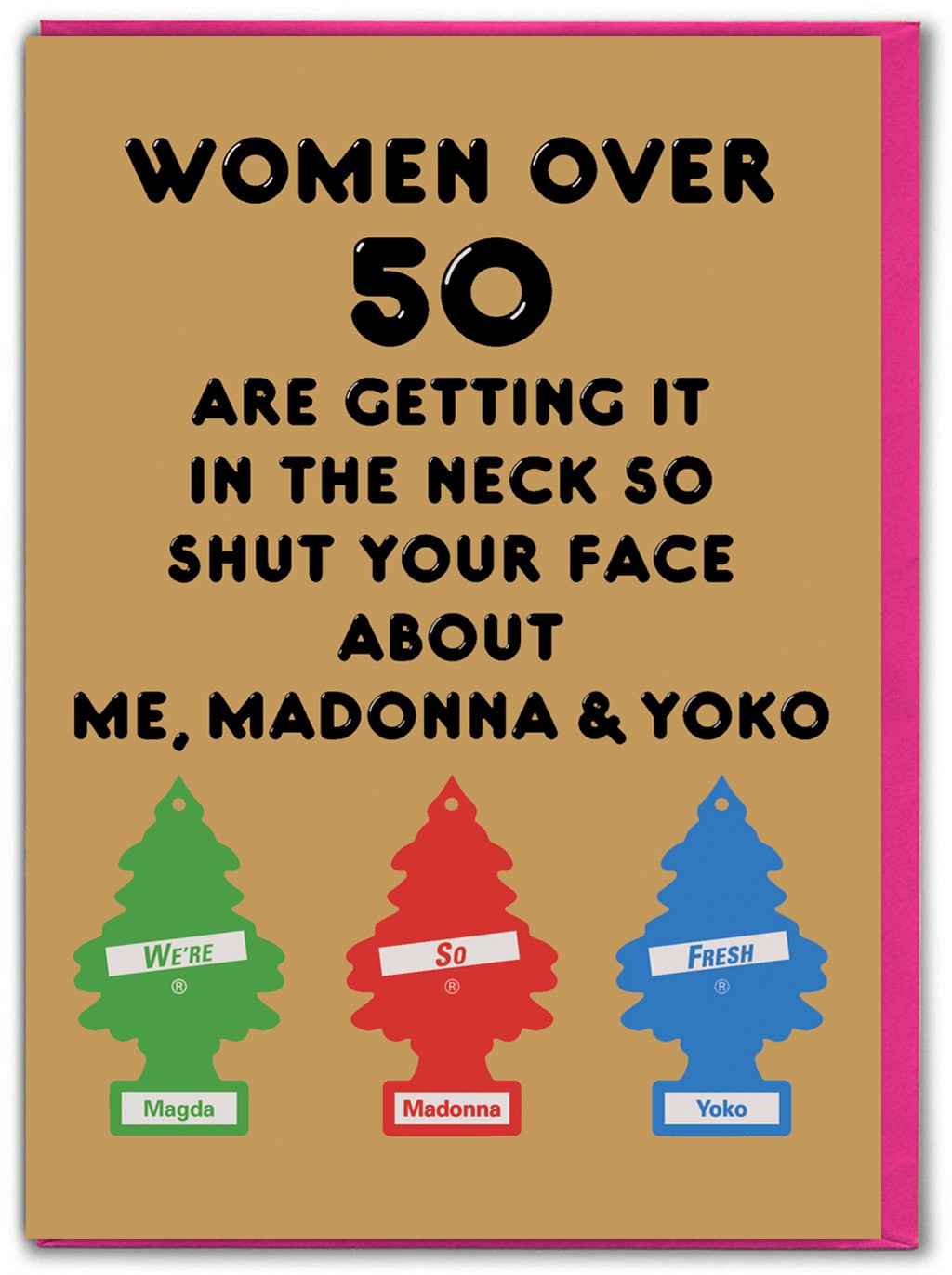 Funny Birthday Card Magda Archer Witty Amusing Kitsch Vintage Retro Humour