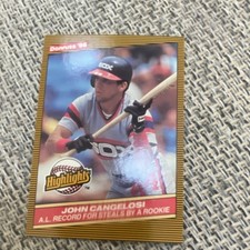 Donruss 1986 Highlights John Cangelosi #51 Chicago White Sox Rookie