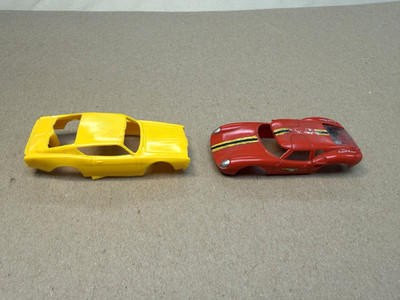T-Jet Lola GT #1378 & Resin Cyclone Stocker HO Slot Car Bodies--Please Read Text